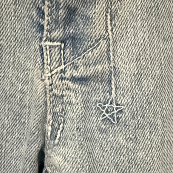 Women's 18th Amendment Hayworth Whitewash Light Blue Straight Leg Jeans - Picture 4 of 8